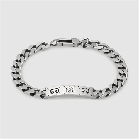 men's gucci ghost bracelet|gucci ghost necklace in silver.